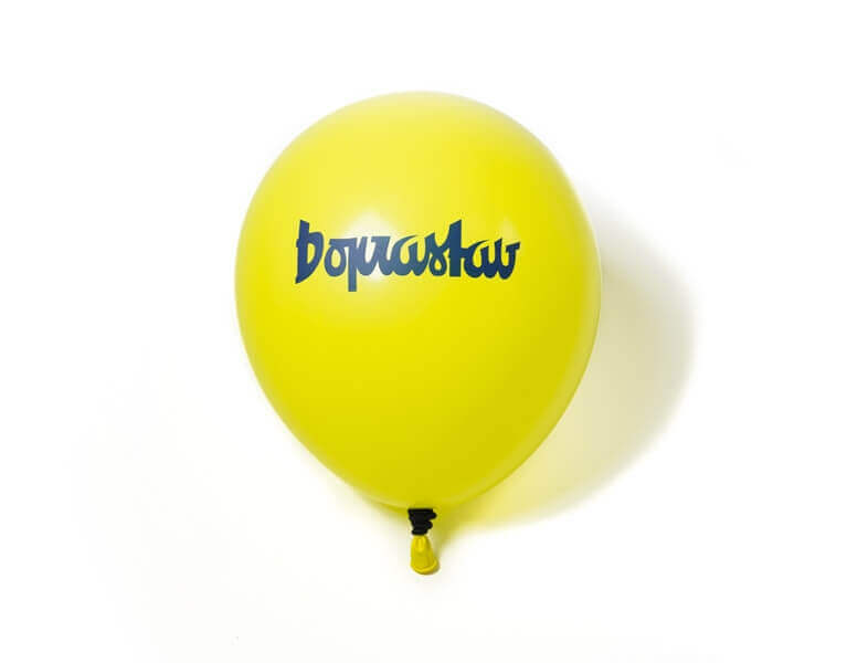Balón s tampónovou potlačou;Balón s tamponovým potiskem