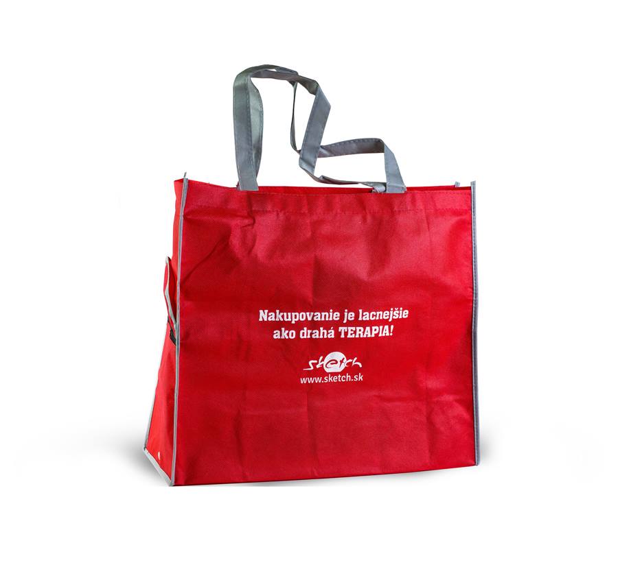 Nákupná taška s potlačou - transfér;Nákupní taška s potiskem - transfer