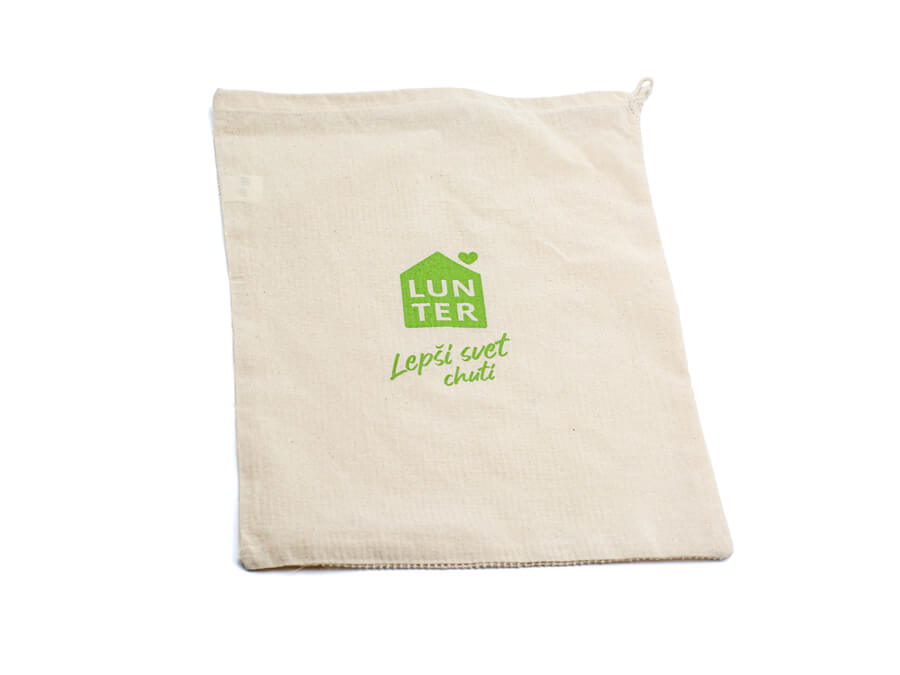 Textilná taška s potlačou - sieťotlač;Textilní taška s potiskem - sítotisk