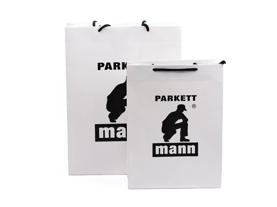 Papierová taška s potlačou - sieťotlač;Papírová taška s potiskem - sítotisk