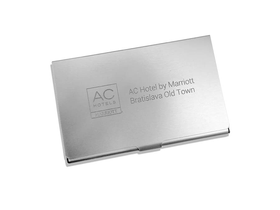 Vizitkár s potlačou - gravírovanie;Vizitkář s potiskem - gravírování