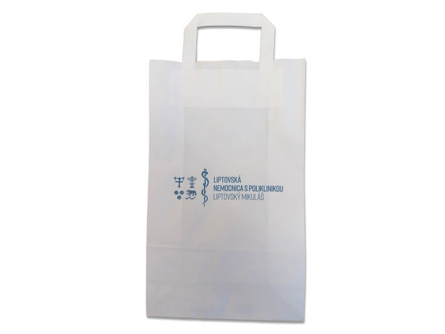 Papierová taška s potlačou - sieťotlač;Papírová taška s potiskem - sítotisk