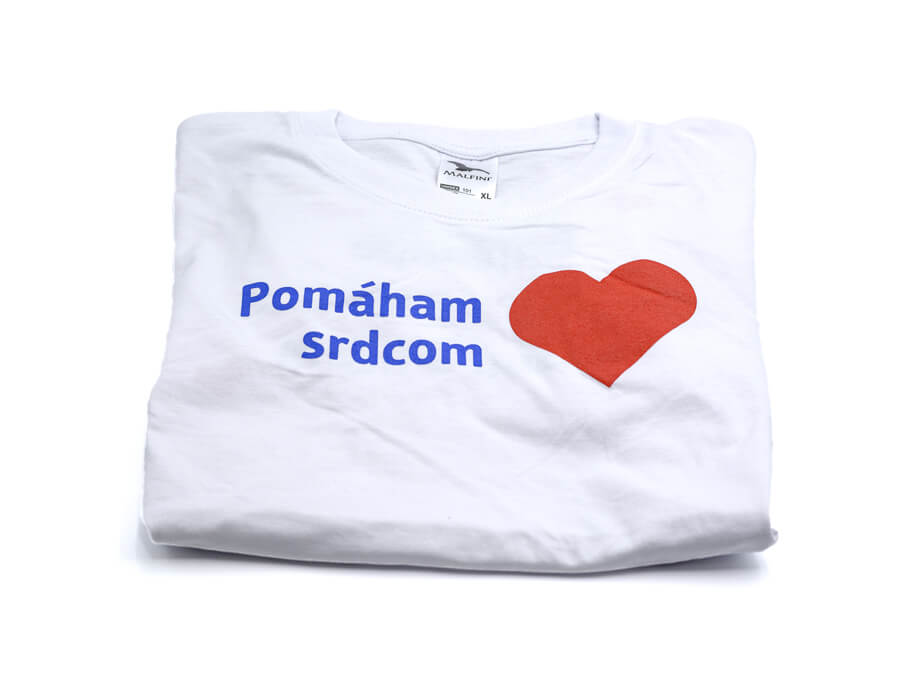 Tričko s potlačou - sieťotlač;Tričko s potiskem - sítotisk