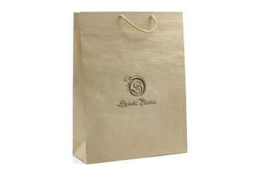 Papierová taška s potlačou - sieťotlač;Papírová taška s potiskem - sítotisk