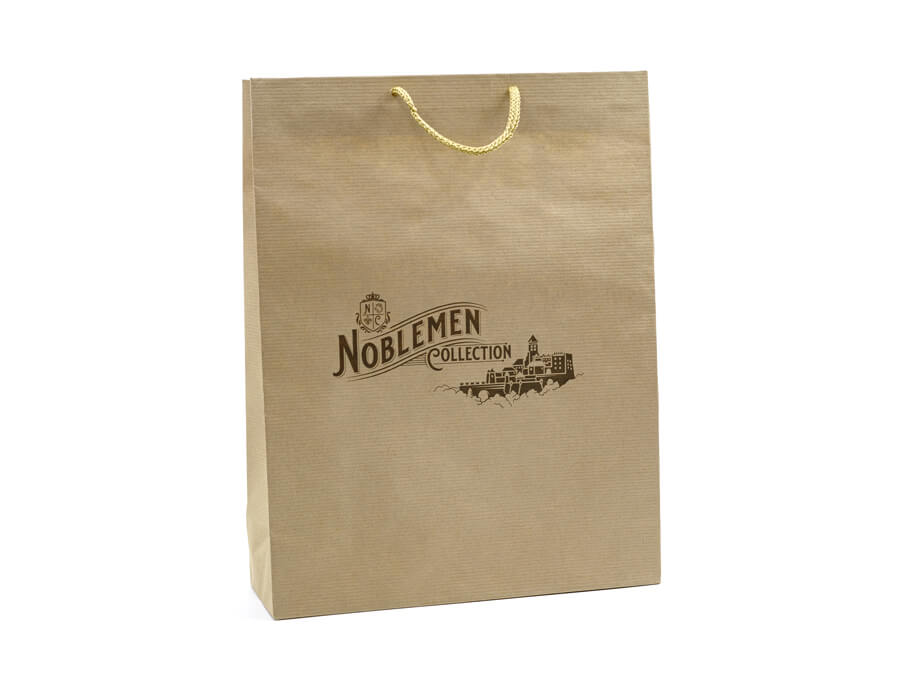 Papierová taška s potlačou - sieťotlač;Papírová taška s potiskem - sítotisk