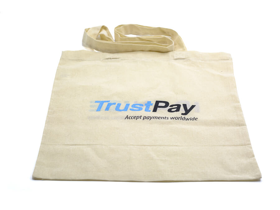 Textilná taška s potlačou - sieťotlač;Textilní taška s potiskem - sítotisk