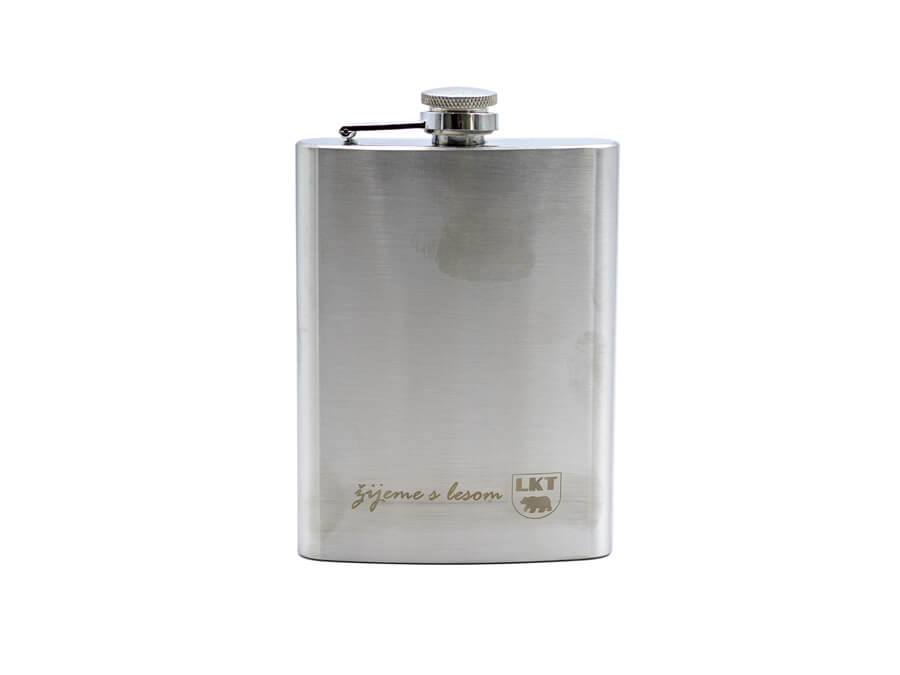 Ploskačka s potlačou - gravírovanie;Placatka s potiskem - gravírování