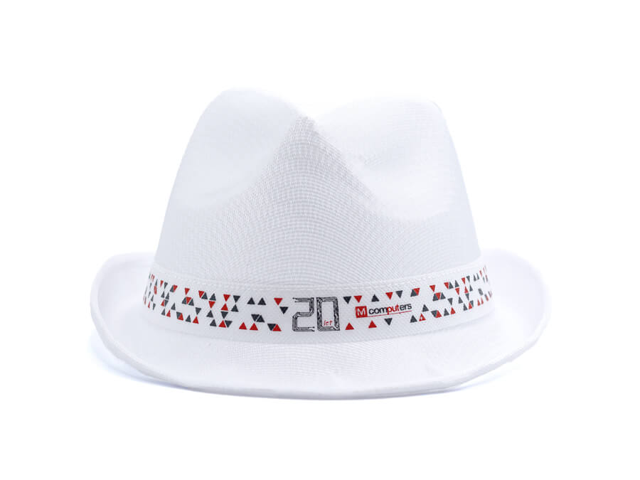 Klobúk s potlačou - sieťotlač;Klobouk s potiskem - sítotisk