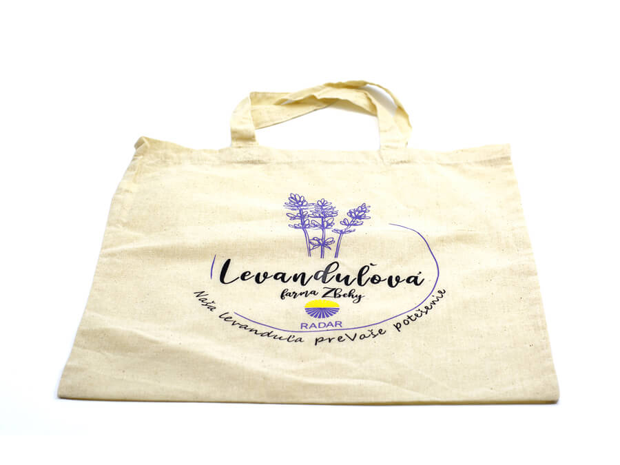 Textilná taška s potlačou - sieťotlač;Textilní taška s potiskem - sítotisk