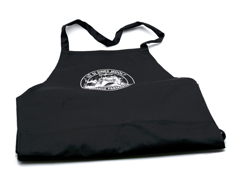 Zástera s potlačou - sieťotlač;Zástěra s potiskem - sítotisk