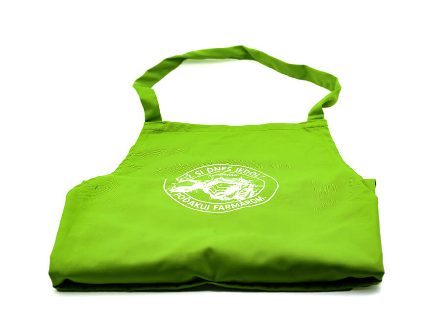 Zástera s potlačou - sieťotlač;Zástěra s potiskem - sítotisk