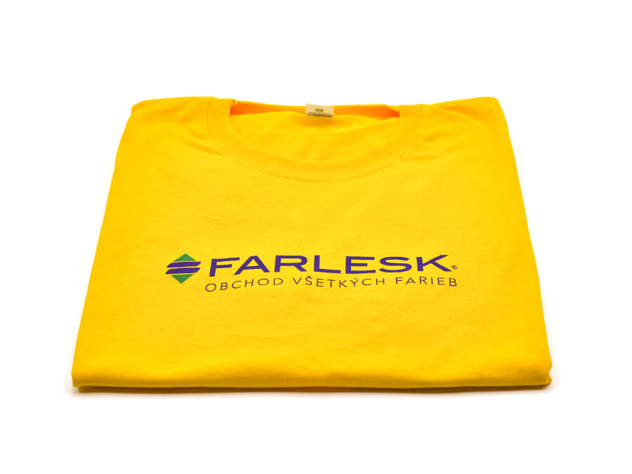 Tričko s potlačou - sieťotlač;Tričko s potiskem - sítotisk