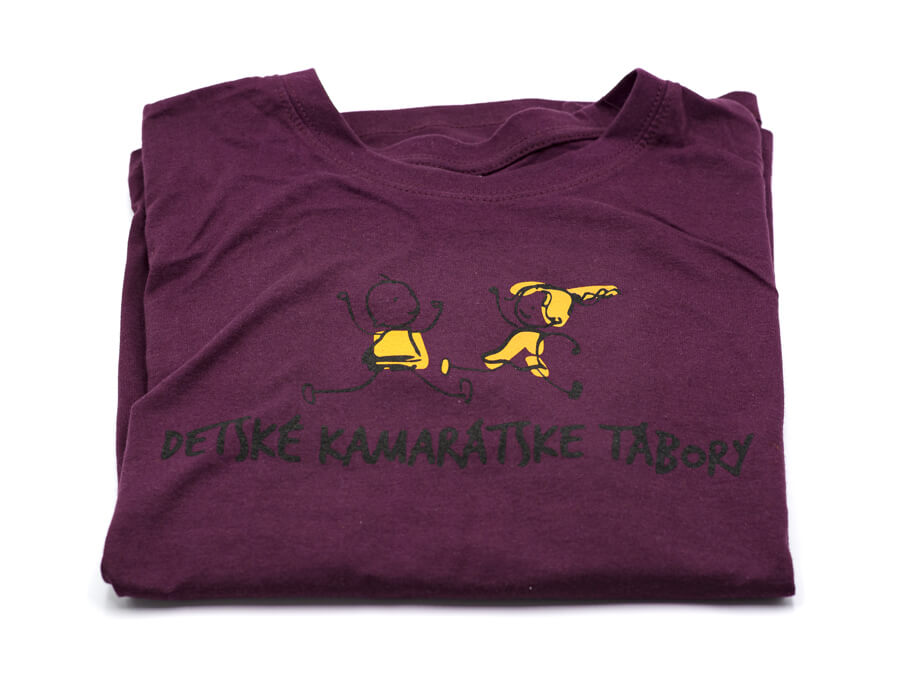 Tričko s potlačou - sieťotlač;Tričko s potiskem - sítotisk