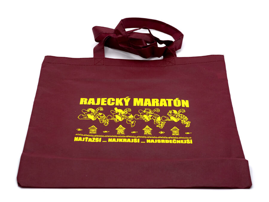 Textilná taška s potlačou - sieťotlač;Textilní taška s potiskem - sítotisk