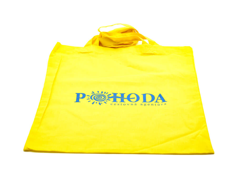 Textilná taška s potlačou - sieťotlač;Textilní taška s potiskem - sítotisk
