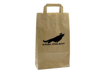 Papierová taška s potlačou - sieťotlač;Papírová taška s potiskem - sítotisk