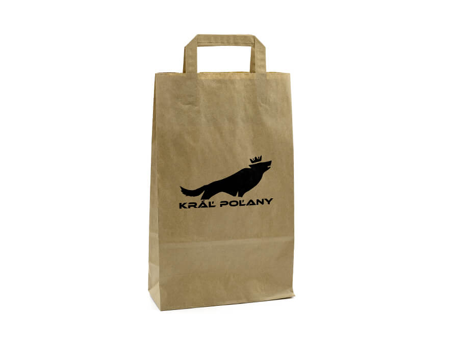 Papierová taška s potlačou - sieťotlač;Papírová taška s potiskem - sítotisk