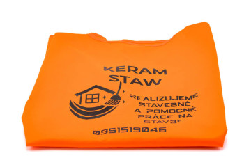 Reflexná vesta s potlačou - sieťotlač;Reflexní vesta s potiskem - sítotisk