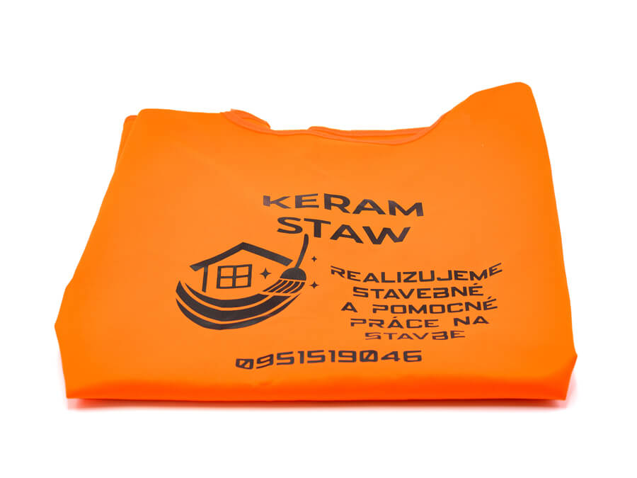 Reflexná vesta s potlačou - sieťotlač;Reflexní vesta s potiskem - sítotisk