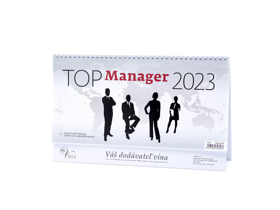 Stolový kalendár s potlačou - sieťotlač;Stolní kalendář s potiskem - sítotisk