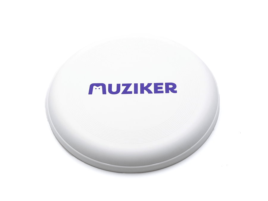 Lietajúci tanier s potlačou - sieťotlač;Létající talíř s potiskem - sítotisk