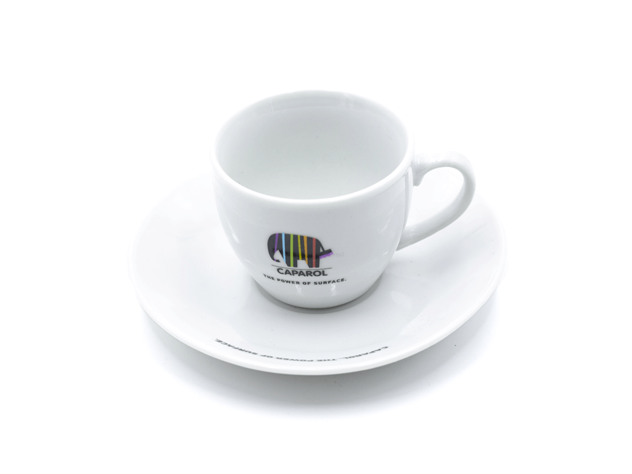 Šálka s potlačou - výpal;Šálek s potiskem - výpal