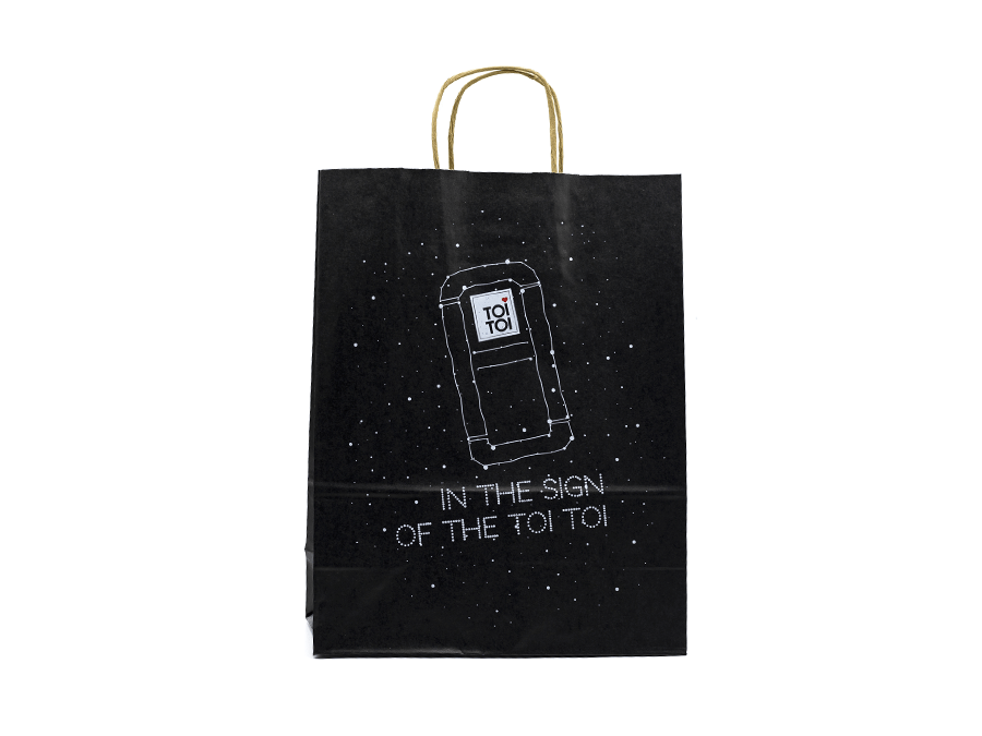 Papierová taška s potlačou - sieťotlač;Papírová taška s potiskem - sítotisk