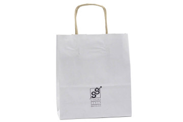 Papierová taška s potlačou - sieťotlač;Papírová taška s potiskem - sítotisk