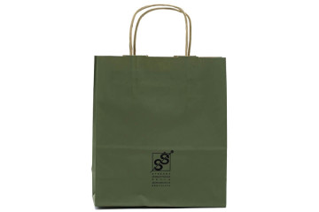 Papierová taška s potlačou - sieťotlač;Papírová taška s potiskem - sítotisk