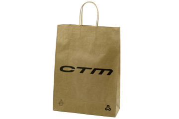 Papierová taška s potlačou - sieťotlač;Papírová taška s potiskem - sítotisk