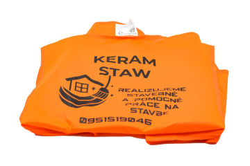 Reflexná vesta s potlačou - sieťotlač;Reflexní vesta s potiskem - sítotisk