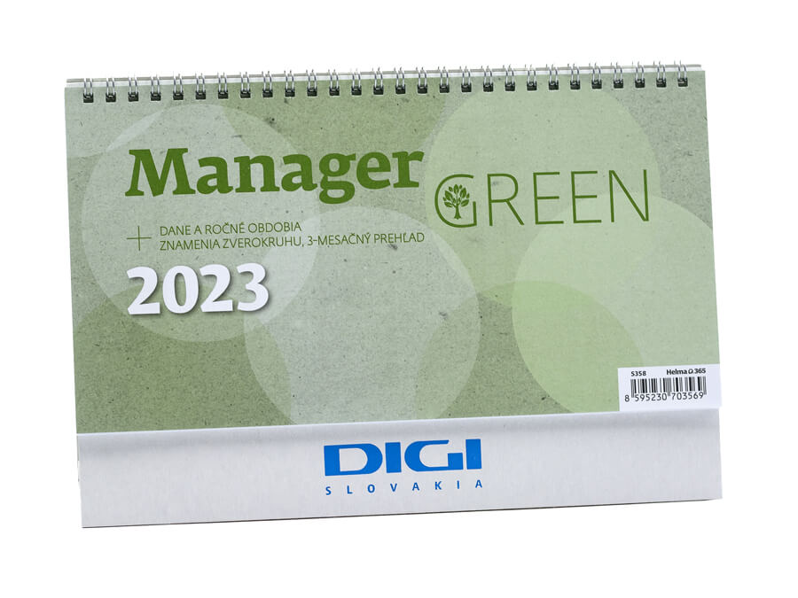 Stolový kalendár s potlačou - sieťotlač;Stolní kalendář s potiskem - sítotisk