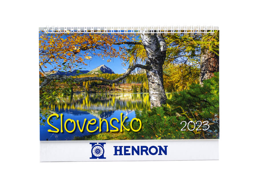 Stolový kalendár s potlačou - sieťotlač;Stolní kalendář s potiskem - sítotisk