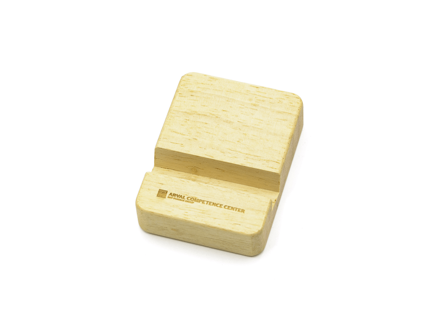 Drevený stoján na mobil - gravírovanie;Dřevěný stojánek na mobil - gravírování