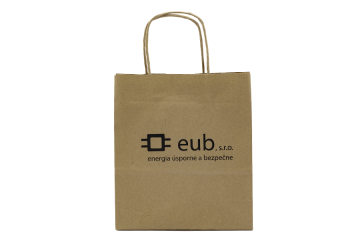 Papierová taška s potlačou - sieťotlač;Papírová taška s potiskem - sítotisk