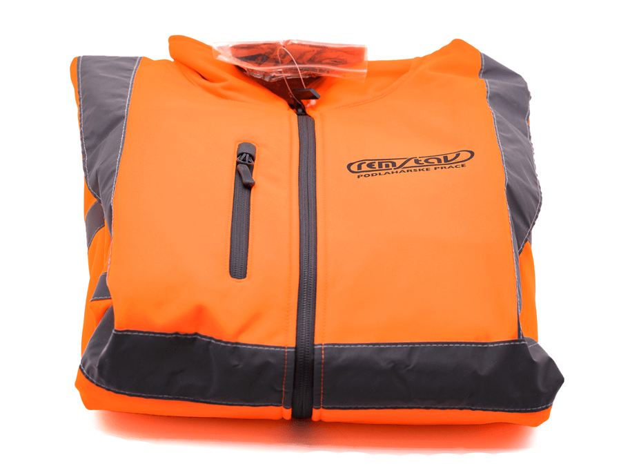 Reflexná bunda s potlačou - transfér;Reflexní bunda s potiskem - transfer