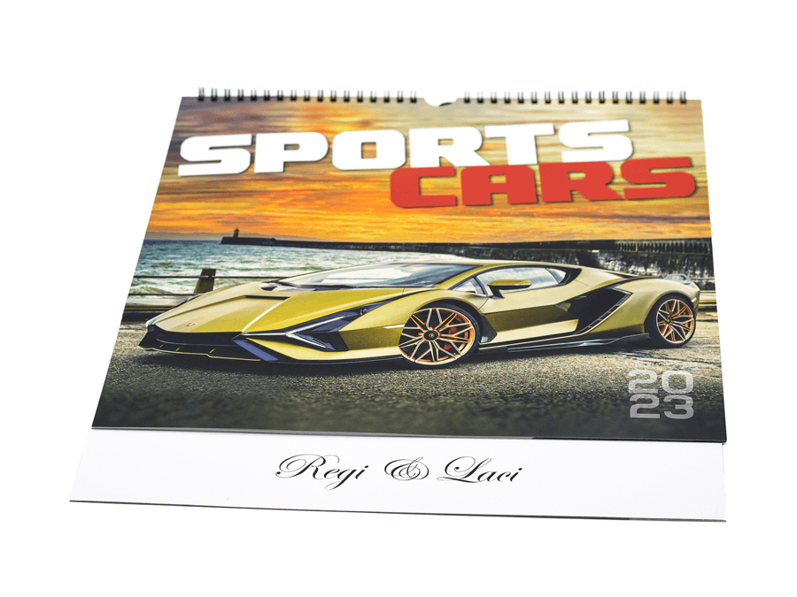 Nástenný kalendár s potlačou - sieťotlač;Nástěnný kalendář s potiskem - sítotisk