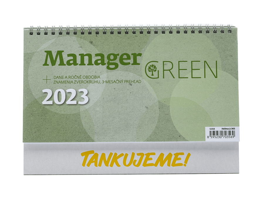 Stolový kalendár s potlačou - sieťotlač;Stolní kalendář s potiskem - sítotisk