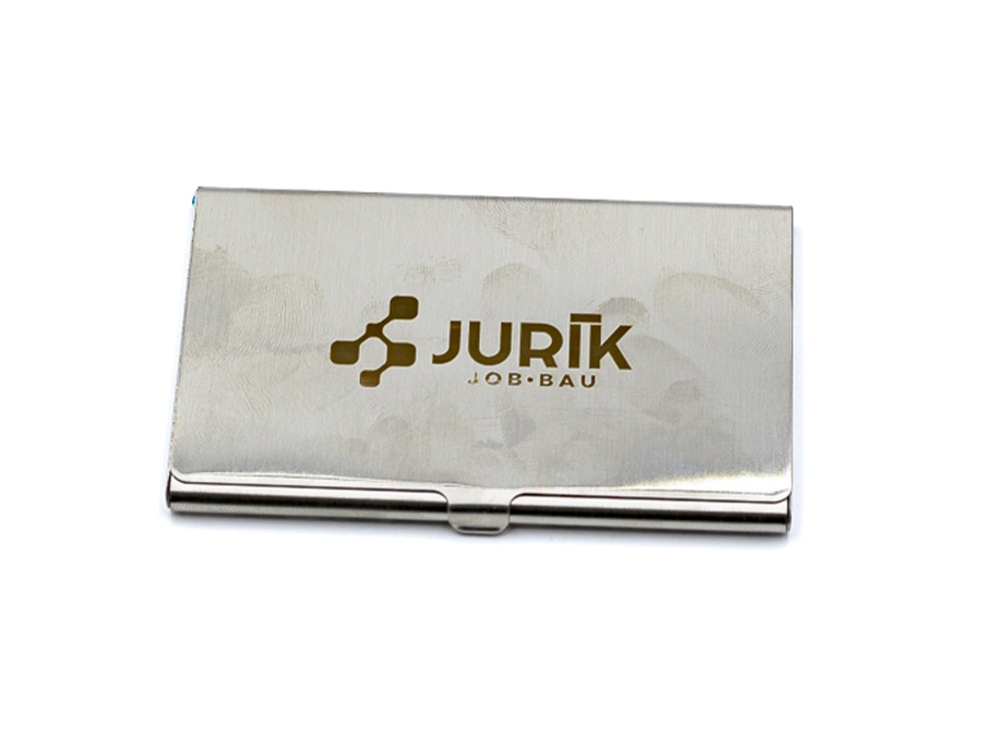 Kovový vizitkár - Gravírovanie laserom;Kovový vizitkář - Gravírování laserem
