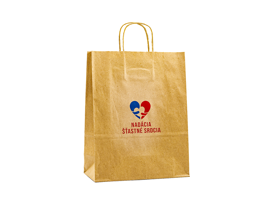 Papierová taška - Sieťotlač;Papírová taška - Sítotisk