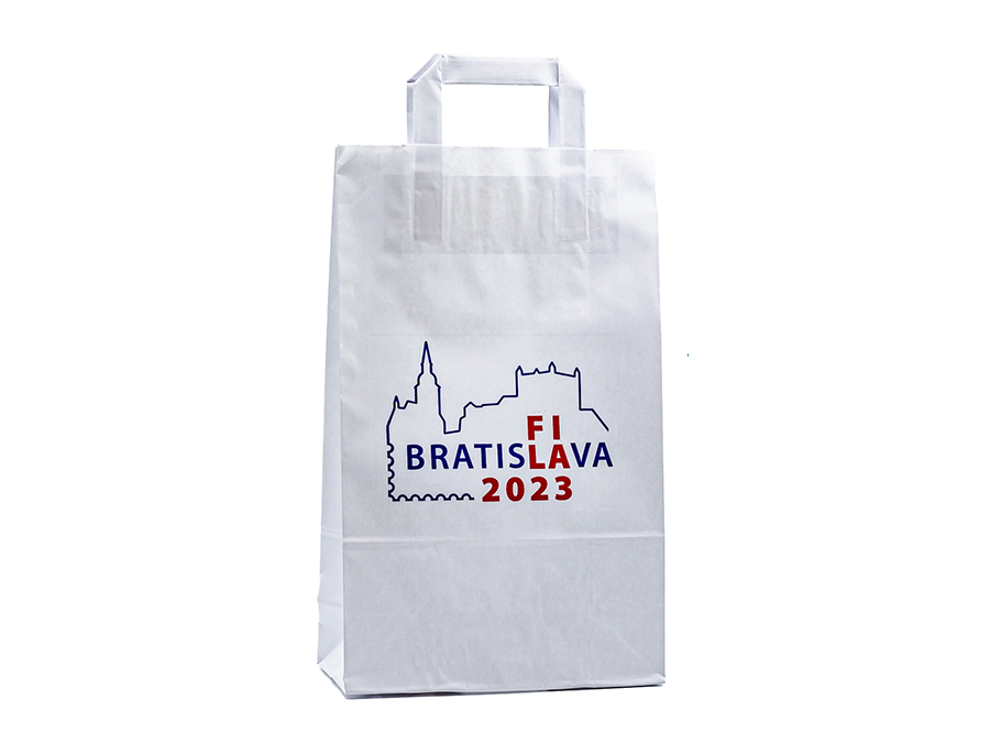 Papierová taška - Sieťotlač;Papírová taška - Sítotisk