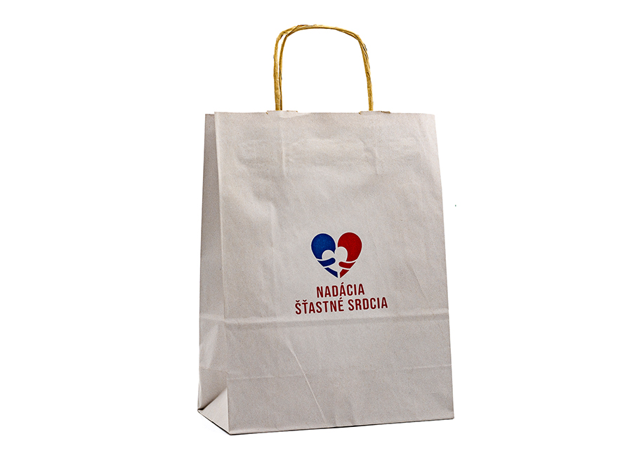 Papierová taška - Sieťotlač;Papírová taška - Sítotisk