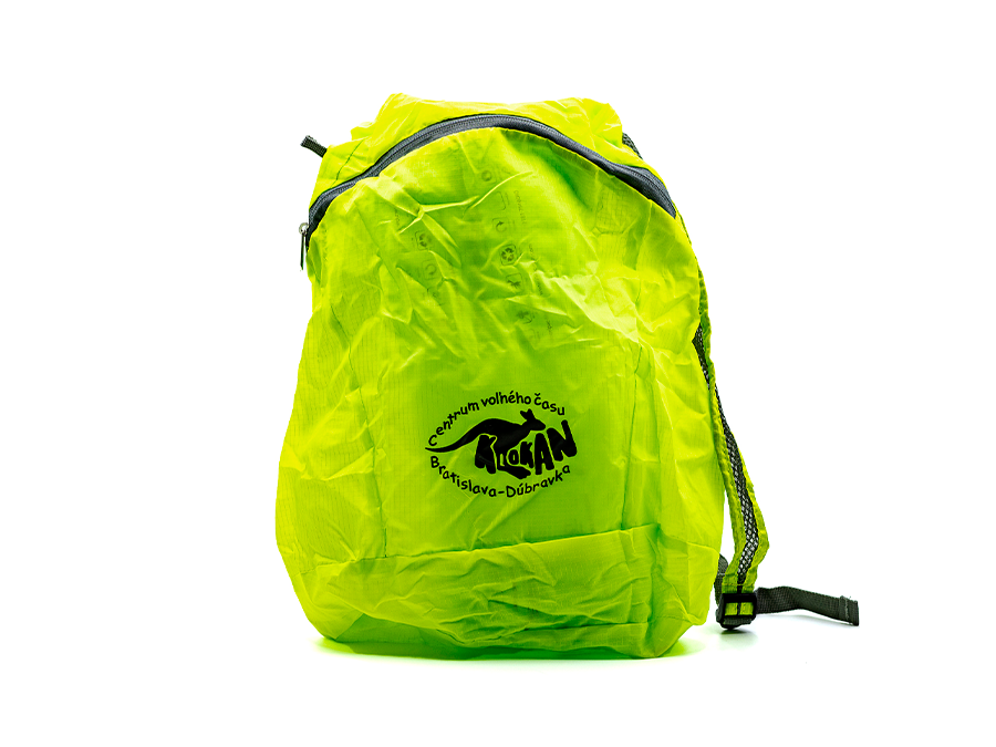 Batoh s potlačou - Sieťotlačový transfér;Batoh s potiskem - Sítotiskový transfer