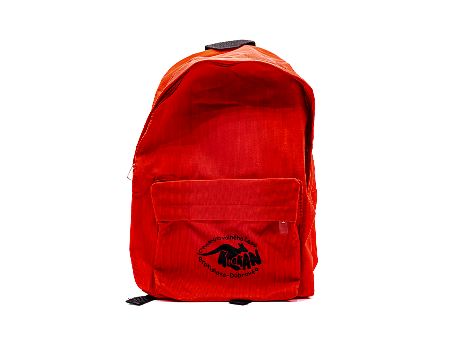 Batoh s potlačou - Sieťotlačový transfér;Batoh s potiskem - Sítotiskový transfer