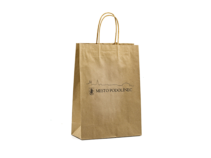 Papierová taška - Sieťotlač;Papírová taška - Sítotisk