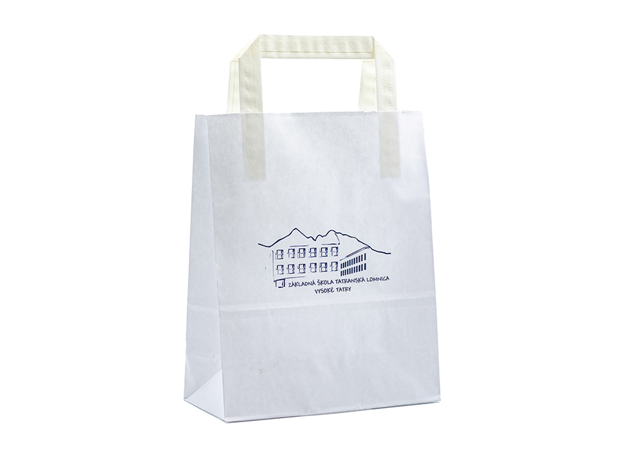Papierová taška - Sieťotlač;Papírová taška - Sítotisk