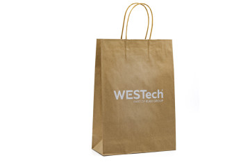 Papierová taška - Sieťotlač;Papírová taška - Sítotisk