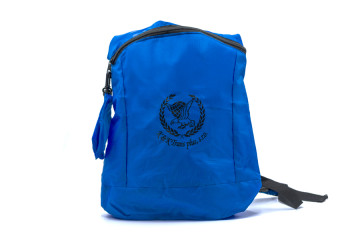 batoh s transférovou potlačou loga; batoh s transferovým potiskem loga