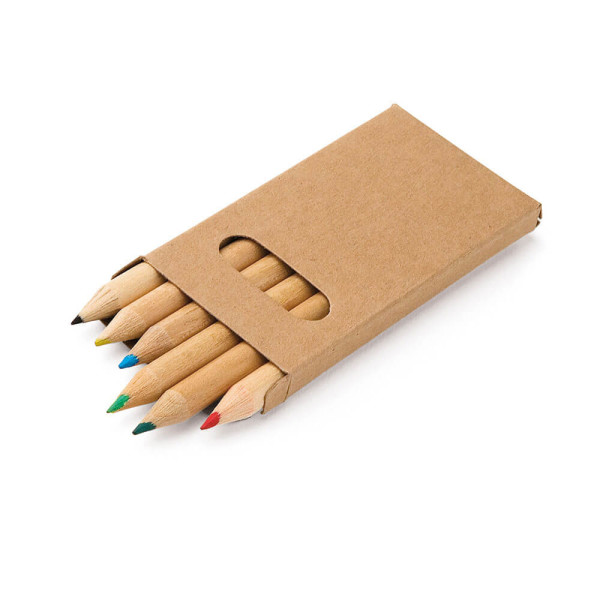 BIRD. Buntstift Schachtel mit 6 Buntstiften