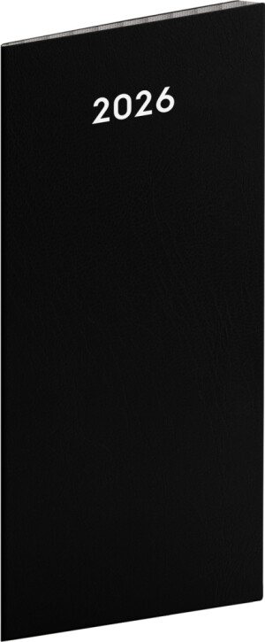 NOTIQUE Taschenkalender CZ 2026, Monatsplaner, 8 x 18 cm - Reklamnepredmety